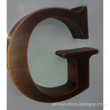 Electroplate Outdoor/Inddor Advertising Channel Letterring